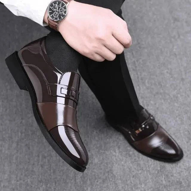 Business Dress Men Shoes Formal Slip On Dress Shoes Men's Oxfords Footwear High Quality Leather Shoes For Men Loafers - ALL TRENDY STUFF