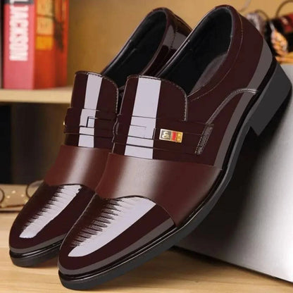 Business Dress Men Shoes Formal Slip On Dress Shoes Men's Oxfords Footwear High Quality Leather Shoes For Men Loafers - ALL TRENDY STUFF