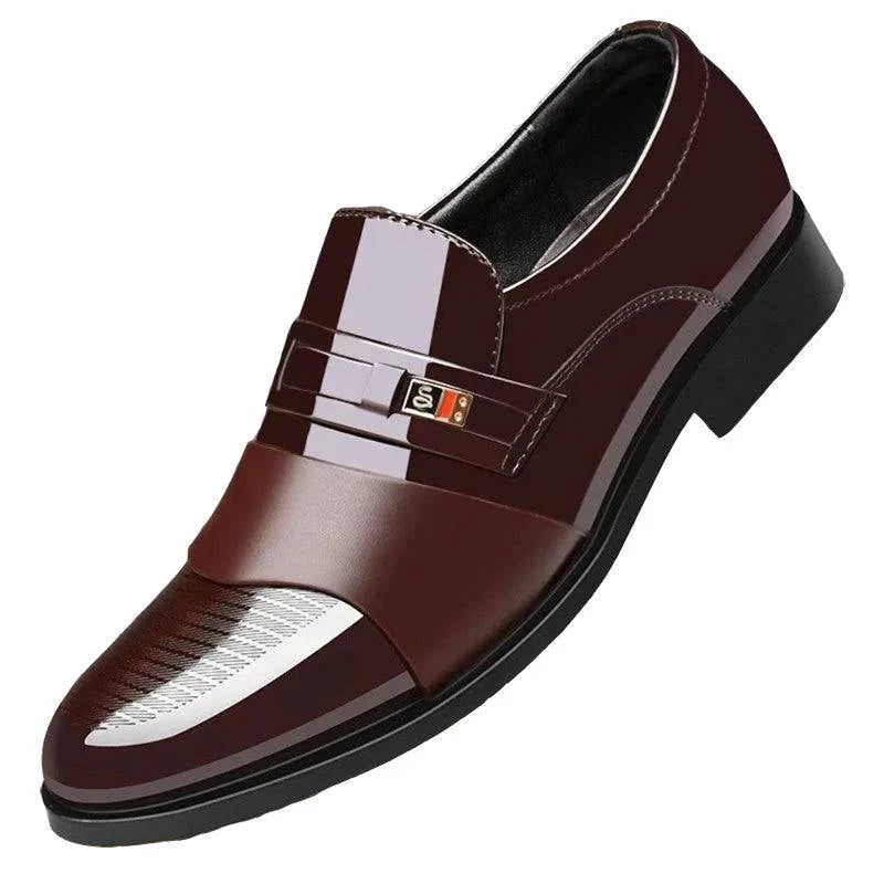 Business Dress Men Shoes Formal Slip On Dress Shoes Men's Oxfords Footwear High Quality Leather Shoes For Men Loafers - ALL TRENDY STUFF