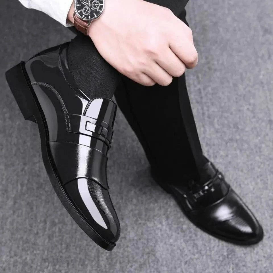 Business Dress Men Shoes Formal Slip On Dress Shoes Men's Oxfords Footwear High Quality Leather Shoes For Men Loafers - ALL TRENDY STUFF