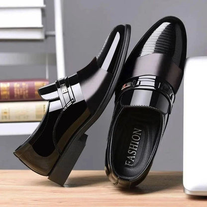 Business Dress Men Shoes Formal Slip On Dress Shoes Men's Oxfords Footwear High Quality Leather Shoes For Men Loafers - ALL TRENDY STUFF