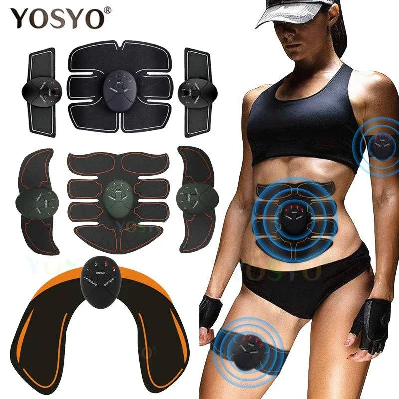 EMS Wireless Muscle Stimulator Trainer Smart Fitness Abdominal Training Electric Weight Loss Stickers Body Slimming Massager - ALL TRENDY STUFF