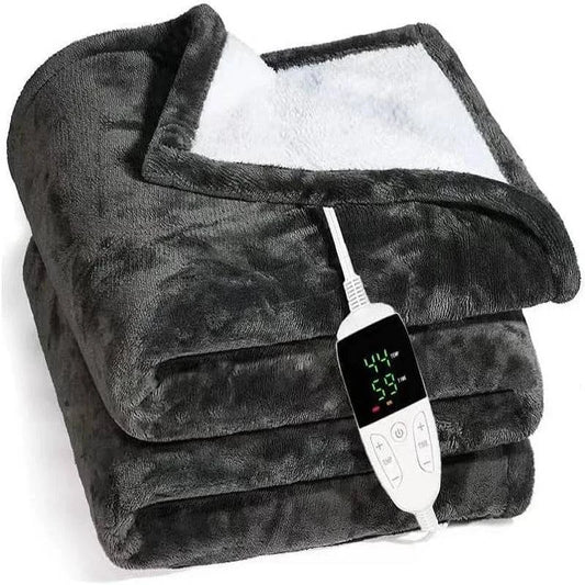 Electric Blanket with Automatic Shut-Off,  Bed Heat Blanket,  Home & Office Quick Flannel Washable - ALL TRENDY STUFF