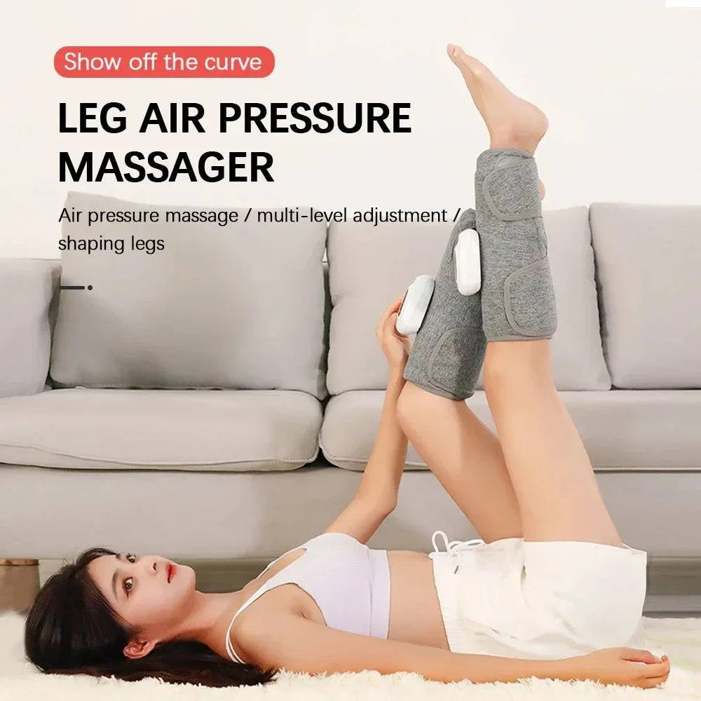 Electric Leg Massager Wireless Rechargeable Air Compression Leg Calf Massage for Pain Relief Relax Leg Muscles 360° Air Pressure - ALL TRENDY STUFF