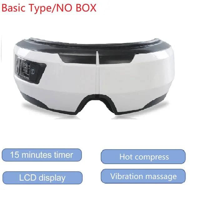 Eye Massager Vibration Therapy Air Pressure Heating Massage Relax Health Care Fatigue Stress Bluetooth Music Improve Vision - ALL TRENDY STUFF