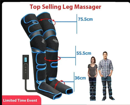 Foot air pressure leg massager promotes blood circulation, body massager, muscle relaxation, lymphatic drainage device 360° - ALL TRENDY STUFF