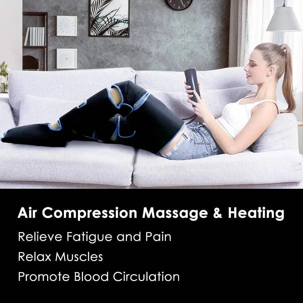 Foot air pressure leg massager promotes blood circulation, body massager, muscle relaxation, lymphatic drainage device 360° - ALL TRENDY STUFF