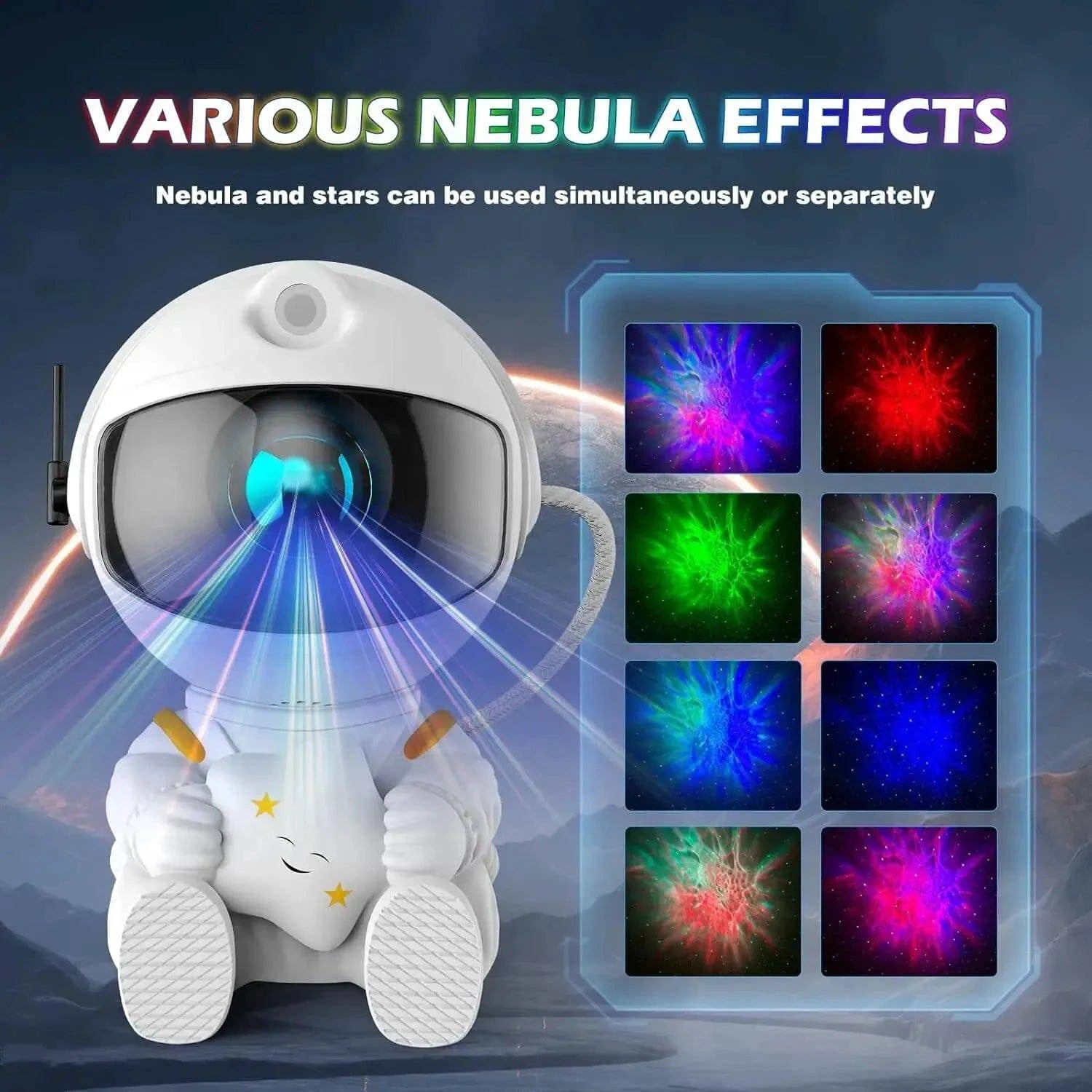 Galaxy Projector Astronaut Nebula Projector with Remote Night Light for Adults, Children's Playroom/Home Theater/Ceiling/Gift - ALL TRENDY STUFF