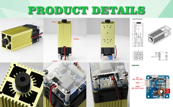 LASER TREE 20W/10W/5W/4W Laser Head For CNC Engraver Wood Cutting DIY Laser Tools 450nm TTL/ PWM Blue Light Laser Module