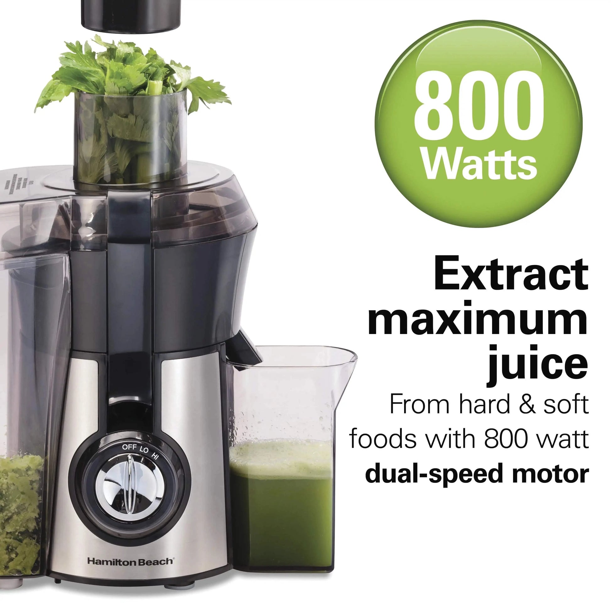 Hamilton Beach Easy Clean Juice Extractor, 800 Watts Hamilton Beach Easy Clean Juice Extractor, 800 Watts - ALL TRENDY STUFF