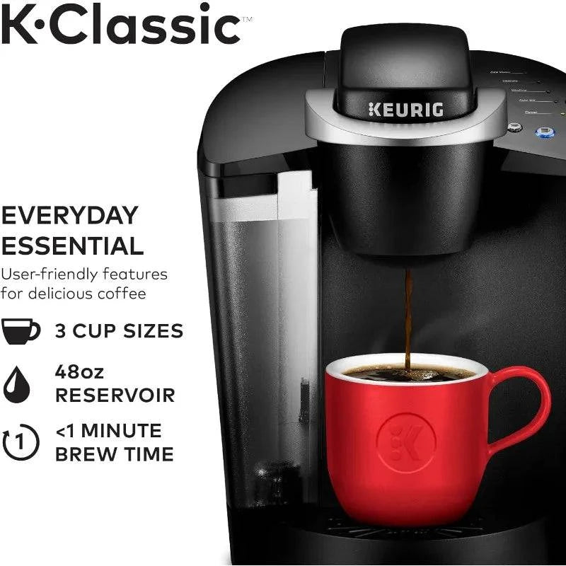 Keurig K-Classic Coffee Maker K-Cup Pod, Single Serve, Programmable, 6 to 10 oz. Brew Sizes, Black - ALL TRENDY STUFF