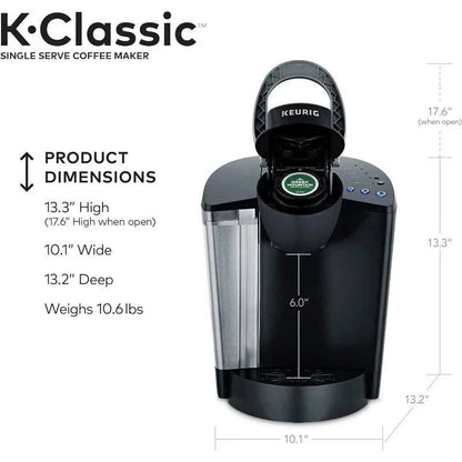 Keurig K-Classic Coffee Maker K-Cup Pod, Single Serve, Programmable, 6 to 10 oz. Brew Sizes, Black - ALL TRENDY STUFF