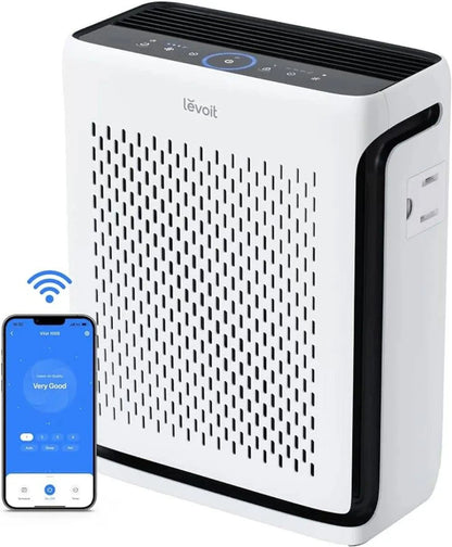 LEVOIT Air Purifiers for Home Large Room Bedroom Up to 1110 Ft² with Air Quality and Light Sensors, Smart WIFI, Washable Filters - ALL TRENDY STUFF