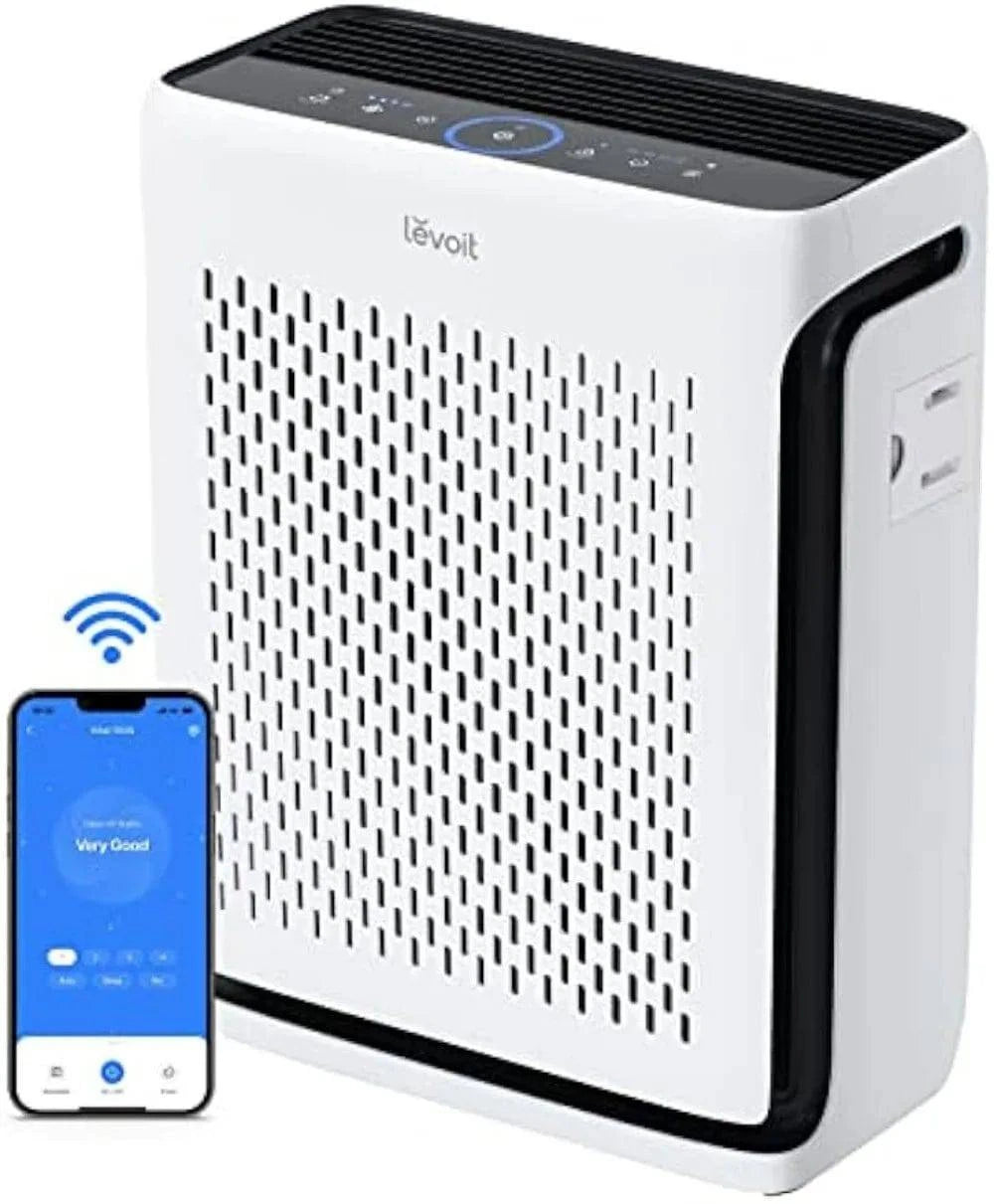 LEVOIT Air Purifiers for Home Large Room Bedroom Up to 1110 Ft² with Air Quality and Light Sensors, Smart WIFI, Washable Filters - ALL TRENDY STUFF