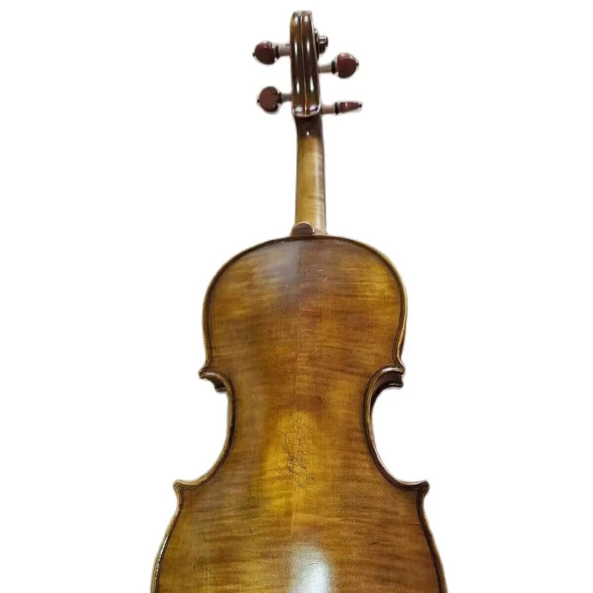 Master 4/4 Violin Stradi Model flamed maple back spruce top hand made No 1 - ALL TRENDY STUFF