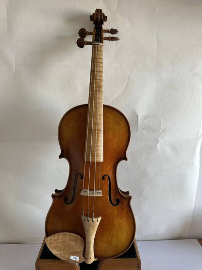 Master 4/4 Violin baroque model flamed maple back spruce top hand made K3204 - ALL TRENDY STUFF