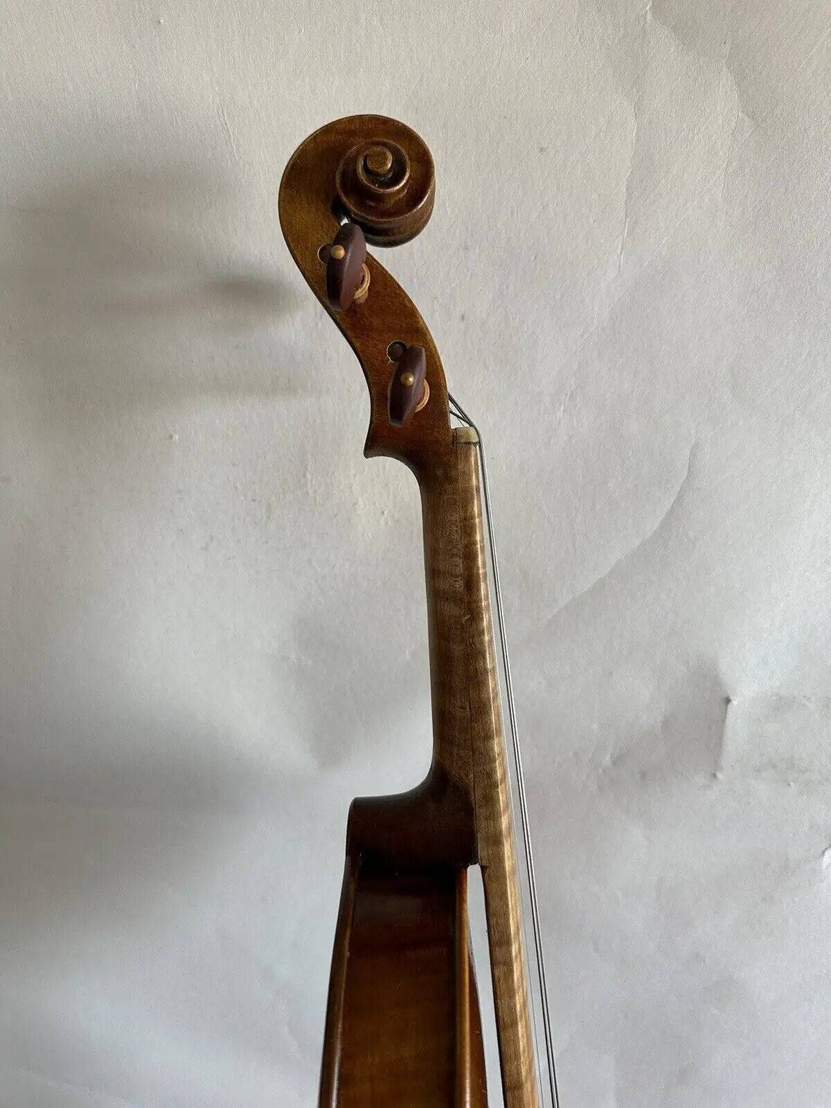 Master 4/4 Violin baroque model flamed maple back spruce top hand made K3204 - ALL TRENDY STUFF