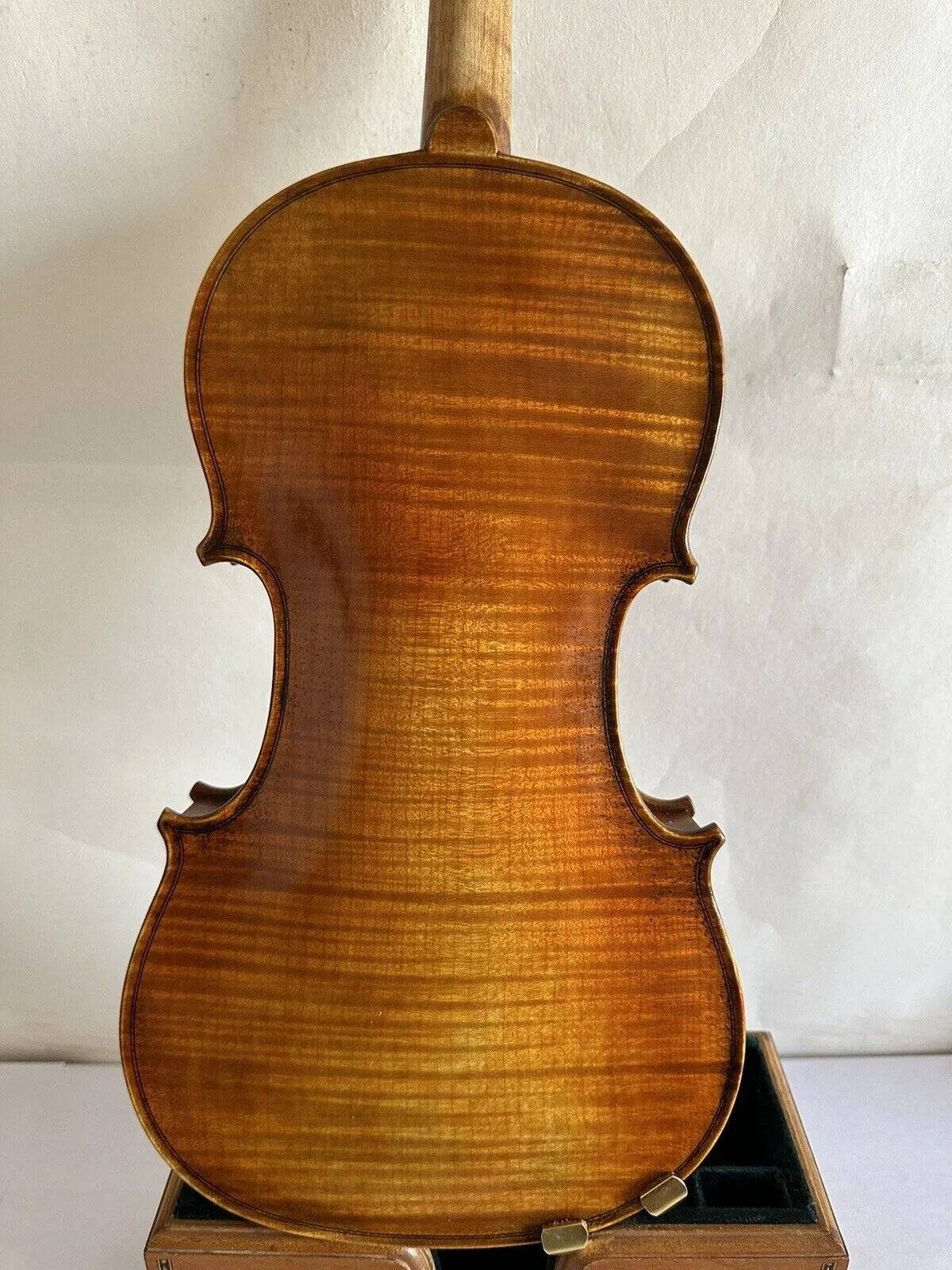 Master 4/4 Violin baroque model flamed maple back spruce top hand made K3204 - ALL TRENDY STUFF