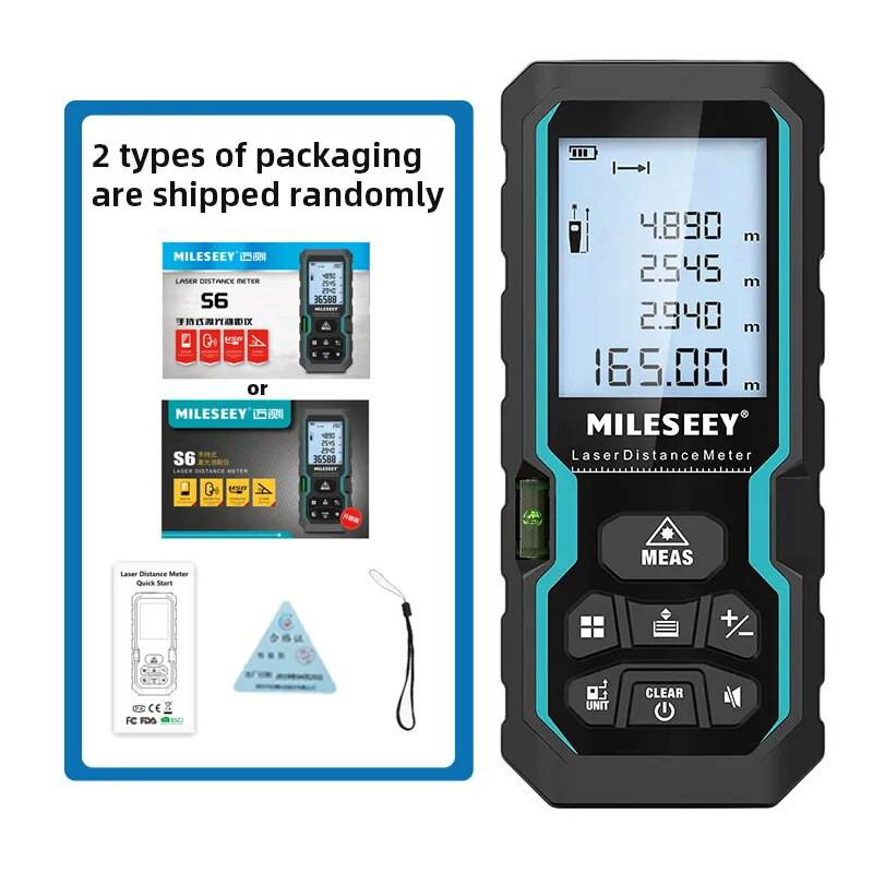 Mileseey Laser Distance Meter Electronic Roulette Laser Digital Tape Rangefinder Trena Metro Laser Range Finder  Measuring Tape