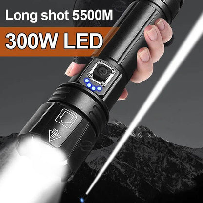 Most Powerful LED Flashlight USB Rechargeable Torch Light High Power Flashlight Tactical Lantern Long Shot Hand Lamp For Camping - ALL TRENDY STUFF