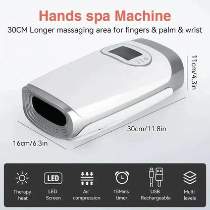 Hand Massager Acupoint Massage Heated Physiotherapy Air Compression Massage Palm Massager Finger Wrist Spa Relax Pain Relief - ALL TRENDY STUFF