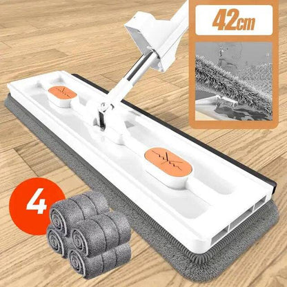 New Style Large Flat Mop Self-contained Slide Microfiber Floor Mop Wet and Dry Mop For Cleaning Floors Home Cleaning Tools - ALL TRENDY STUFF