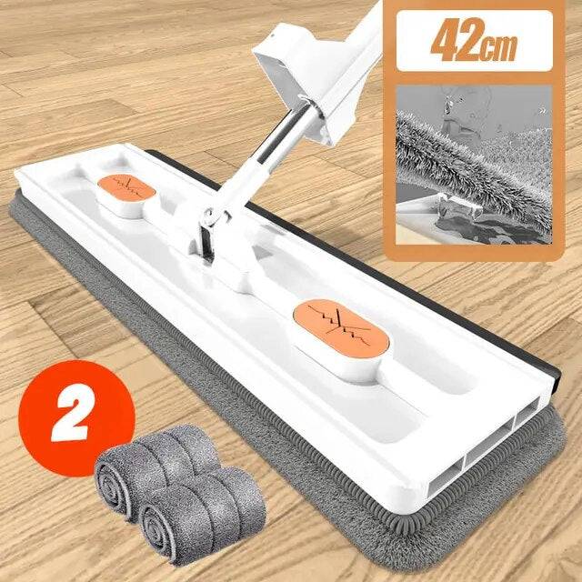 New Style Large Flat Mop Self-contained Slide Microfiber Floor Mop Wet and Dry Mop For Cleaning Floors Home Cleaning Tools - ALL TRENDY STUFF