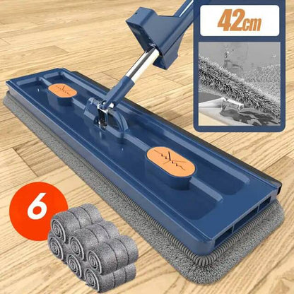 New Style Large Flat Mop Self-contained Slide Microfiber Floor Mop Wet and Dry Mop For Cleaning Floors Home Cleaning Tools - ALL TRENDY STUFF