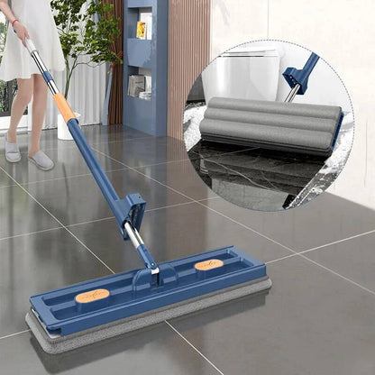 New Style Large Flat Mop Self-contained Slide Microfiber Floor Mop Wet and Dry Mop For Cleaning Floors Home Cleaning Tools - ALL TRENDY STUFF