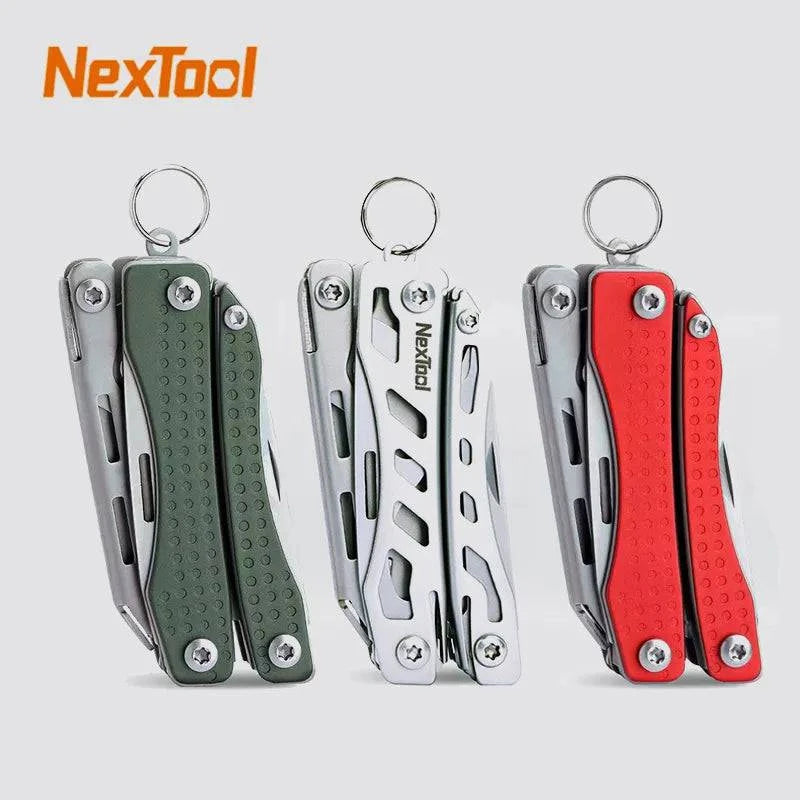 NexTool Mini Flagship Red/Green 10 IN 1 Multi Functional Folding EDC Hand Tool Screwdriver Mini Pliers Bottle Opener Outdoor - ALL TRENDY STUFF