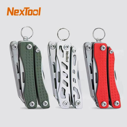 NexTool Mini Flagship Red/Green 10 IN 1 Multi Functional Folding EDC Hand Tool Screwdriver Mini Pliers Bottle Opener Outdoor - ALL TRENDY STUFF