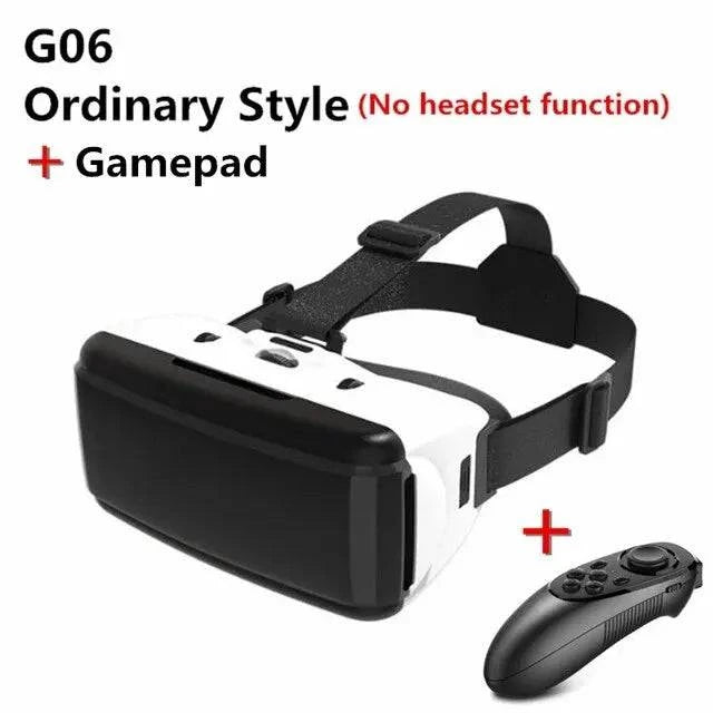 Original VR Virtual Reality 3D Glasses Box Stereo VR Google Cardboard Headset Helmet for IOS Android Smartphone Wireless Rocker - ALL TRENDY STUFF