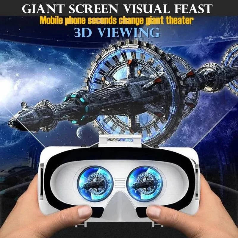 Original VR Virtual Reality 3D Glasses Box Stereo VR Google Cardboard Headset Helmet for IOS Android Smartphone Wireless Rocker - ALL TRENDY STUFF