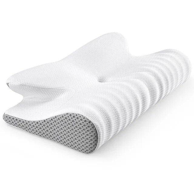 Orthopedic Memory Foam Pillow 60x37cm Slow Rebound Memory Soft Pillow Butterfly Shaped Relax Cervical Neck for Side Back Sleeper - ALL TRENDY STUFF