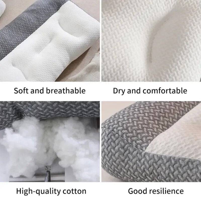 Orthopedic Reverse Traction Pillow Protects Cervical Vertebra and Helps Sleep Single Neck Pillow Can Be Machine Washable 48X74cm - ALL TRENDY STUFF