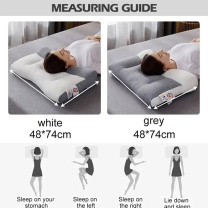 Orthopedic Reverse Traction Pillow Protects Cervical Vertebra and Helps Sleep Single Neck Pillow Can Be Machine Washable 48X74cm - ALL TRENDY STUFF