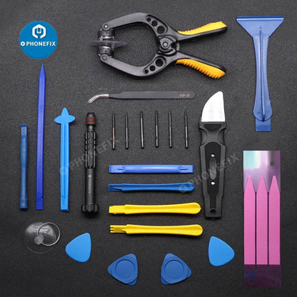 Professional Mobile Phone Screen Opening Repair Set Screwdriver Pry Suction Cup Insulation Pad Disassemble Tool for iPhone 12 13 - ALL TRENDY STUFF