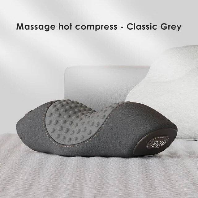 Rechargeable Neck Massage Pillow 3 Modes Heated Vibrating Pillow Orthopedic Neck Stretcher Cervical Traction Relaxation Massager - ALL TRENDY STUFF