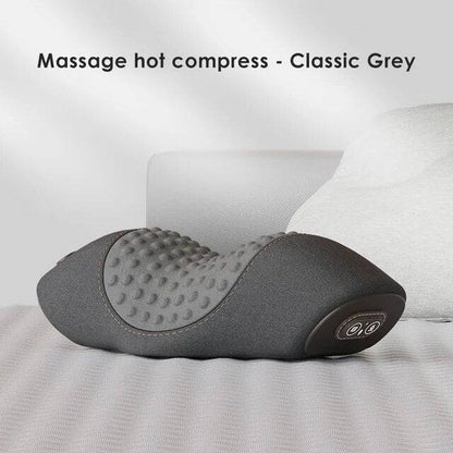 Rechargeable Neck Massage Pillow 3 Modes Heated Vibrating Pillow Orthopedic Neck Stretcher Cervical Traction Relaxation Massager - ALL TRENDY STUFF