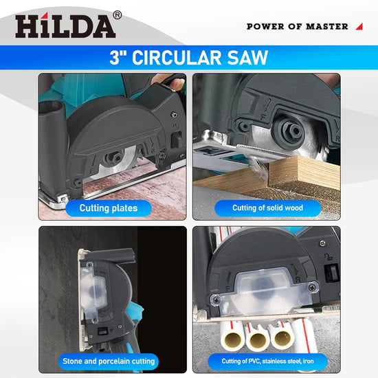 HILDA 12V Miniature Rechargeable Mini Angle Grinder with Battery Cutting Blade Polishing Grinder for Cutting Diamond Cordless