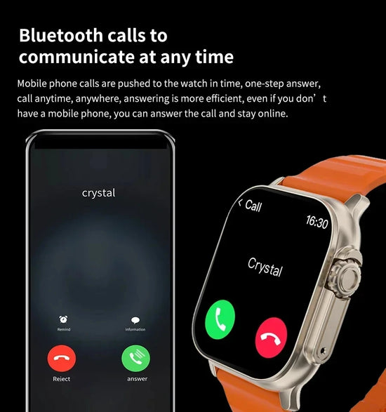 10 Ultra Smart Watch 49mm NFC Men Women GPS Track Bluetooth Call BT Music Games Wireless Charging Smartwatch