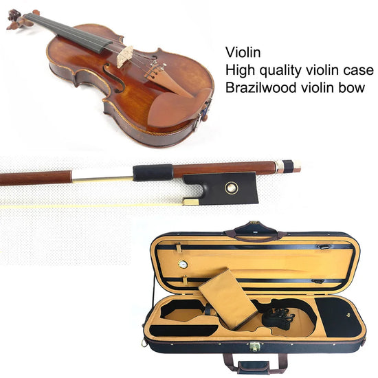 SELECTED Bone Nut A Really Impressive Workshop Master Violin 4/4 Size Russian Spruce Stradivarius Handmade Oil Antiqued