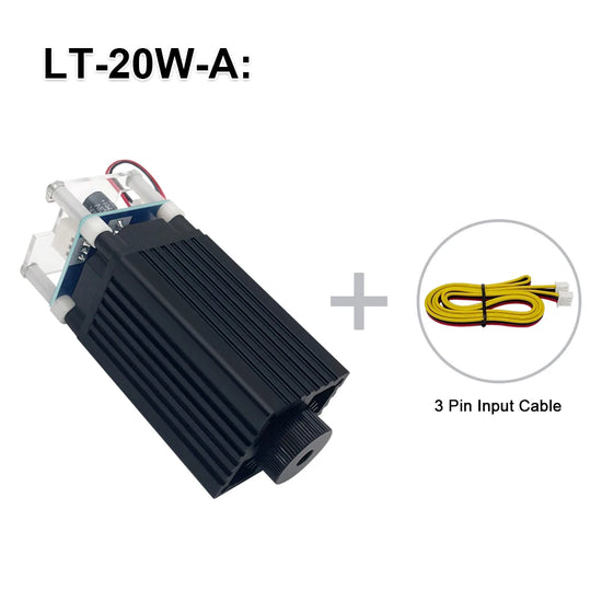 LASER TREE 20W/10W/5W/4W Laser Head For CNC Engraver Wood Cutting DIY Laser Tools 450nm TTL/ PWM Blue Light Laser Module