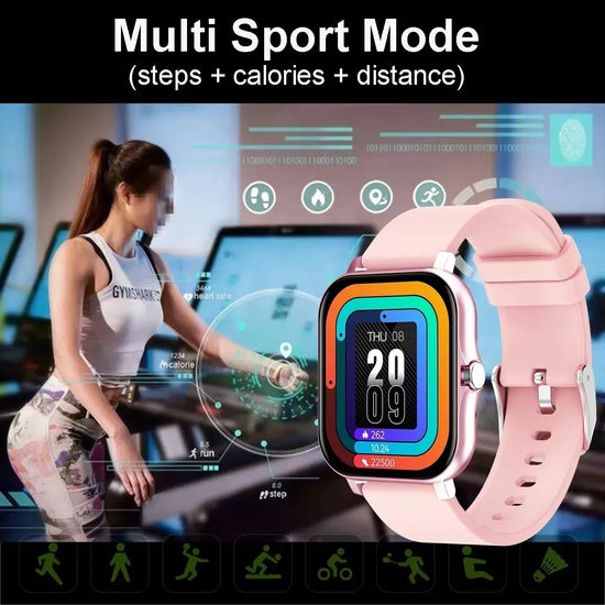 1.83'' Waterproof Smart Watch Message Answer Call Sleep Monitoring Sports Pedometer Information Alerts For iPhone Android