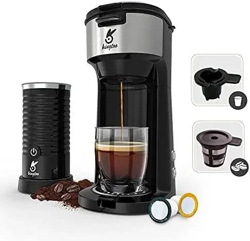 Serve Coffee Maker Compatible with K-Cup Pod & Ground Coffee, Thermal Drip Instant Coffee Machine with Self Cleaning Function - ALL TRENDY STUFF