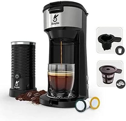 Serve Coffee Maker Compatible with K-Cup Pod & Ground Coffee, Thermal Drip Instant Coffee Machine with Self Cleaning Function - ALL TRENDY STUFF