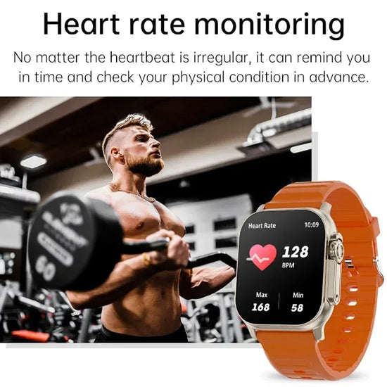 10 Ultra Smart Watch 49mm NFC Men Women GPS Track Bluetooth Call BT Music Games Wireless Charging Smartwatch