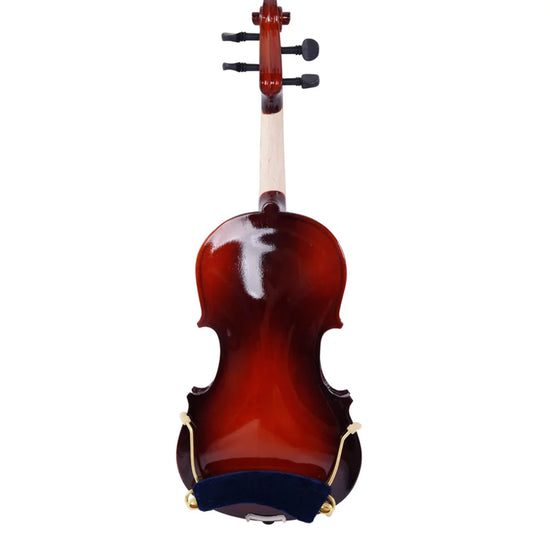 GV100 4/4 Acoustic Violin Case Bow Rosin Strings Tuner Shoulder Rest Natural
