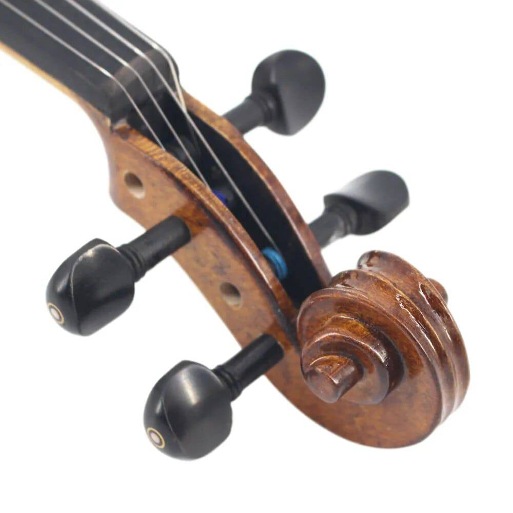 New Natural Flamed Maple Violin Full Size Hand-craft Violin Stringed Musical Instrument Ebony Fitted Case Bow Rosin - ALL TRENDY STUFF